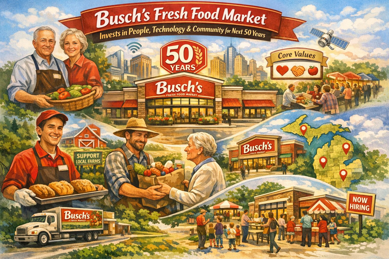 Busch’s Fresh Food Market Invests in People, Technology and Community for Next 50 Years