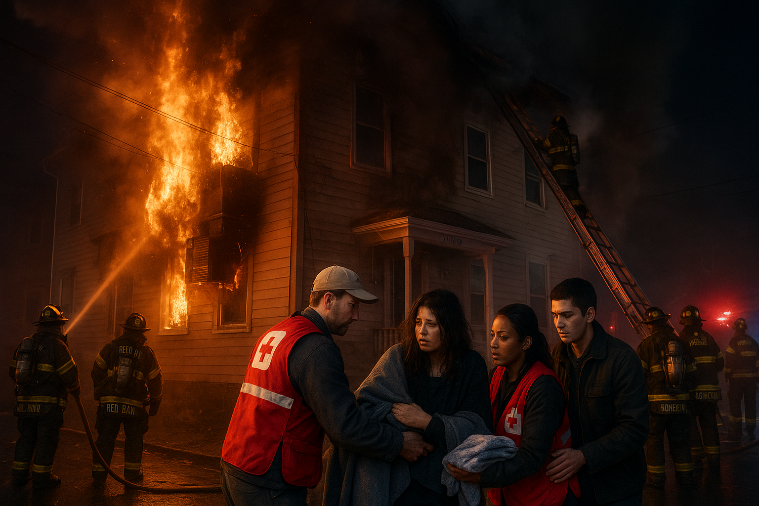 Red Bank Duplex Fire Displaces Two Families as Cause Investigation Focuses on AC Units