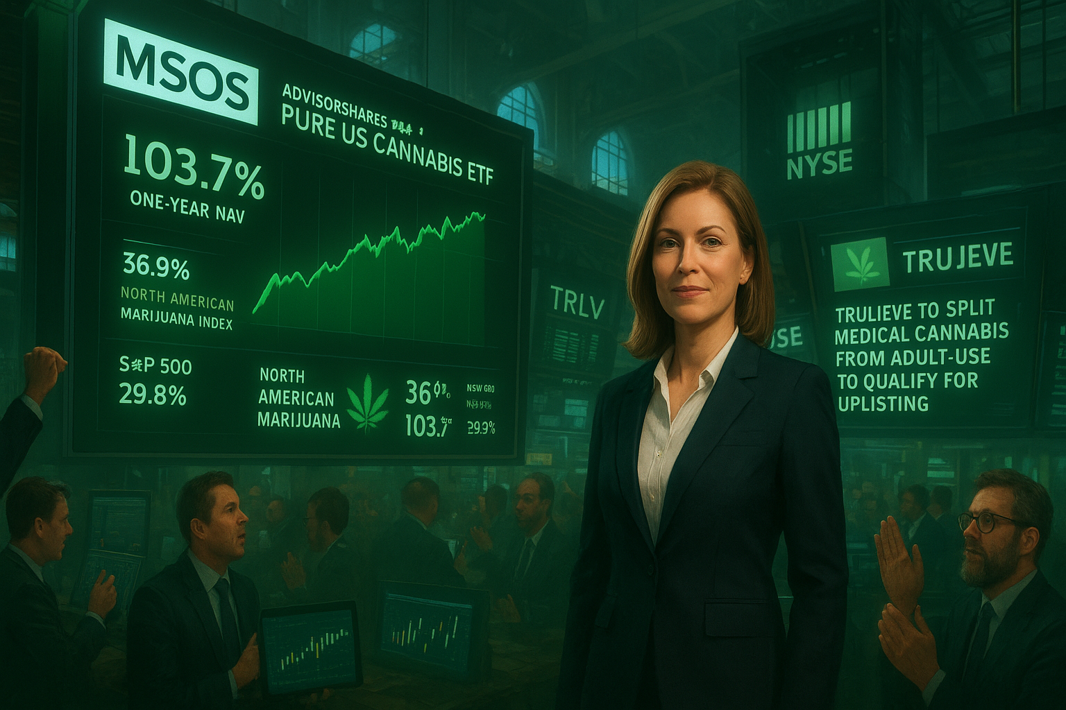 Cannabis ETF Surges as Trulieve's NYSE Debut Tests Investor Appetite
