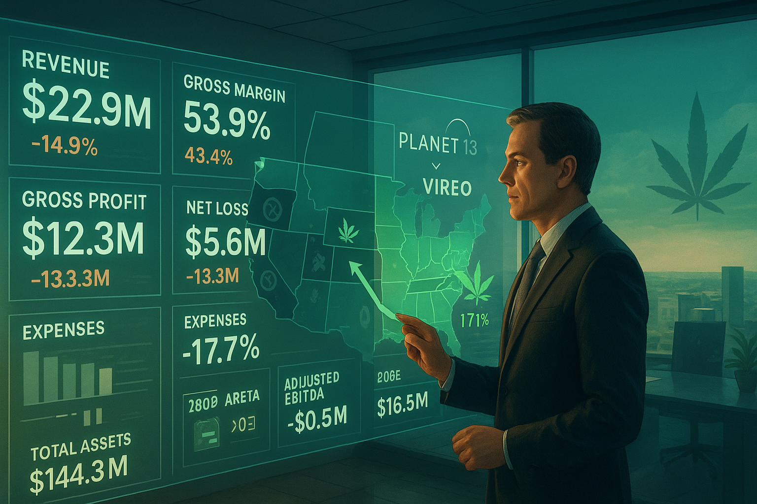 Planet 13 Cuts Losses in Q2 While Awaiting Vireo Merger Close
