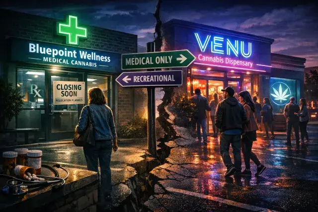 Bluepoint Wellness Relocates as Connecticut's Last Medical-Only Dispensary Faces Hybrid Shift